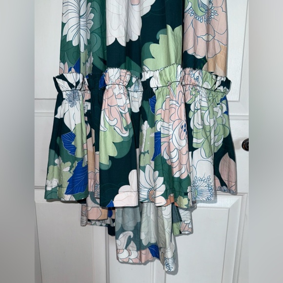 Anthropologie Cara Cara Floral Dress with Ruffle Hem And Pockets XS - Picture 9 of 11